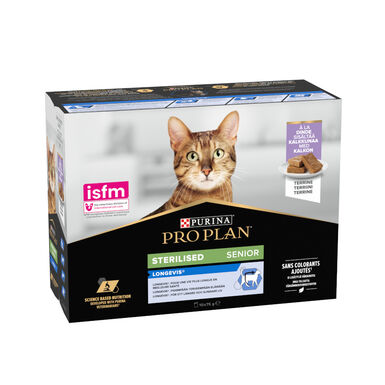 Pro Plan Sterilised Senior Multipack Peru em saquetas para gatos
